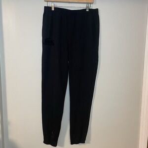 Lacoste Men's Cotton Fleece Lounge Jogger Pants, Black Size‎ Medium EUC